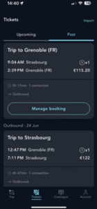 Figure 3.0 Train Tickets